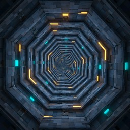 Free Infinite Octagonal Tunnel Image - Octagonal, Tunnel, Infinite ...