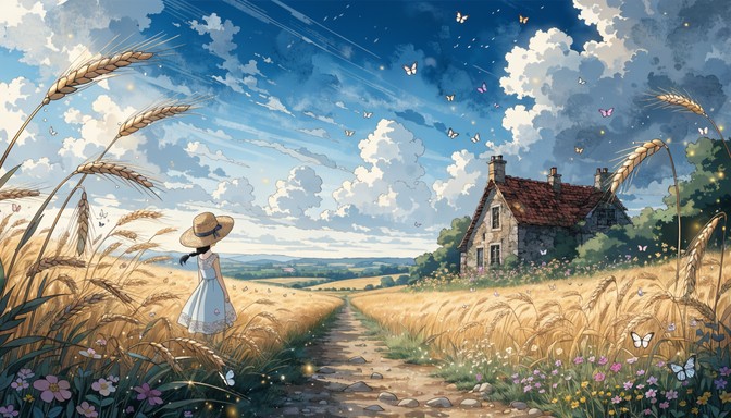 Free Anime Farm Paradise Image - Anime, Manga, Pastoral | Download at ...