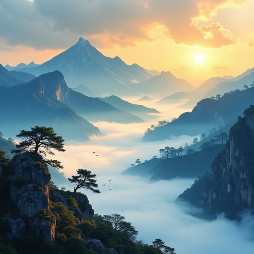 Free Misty Mountain Dawn Image - Mountains, Mist, Fog | Download at ...