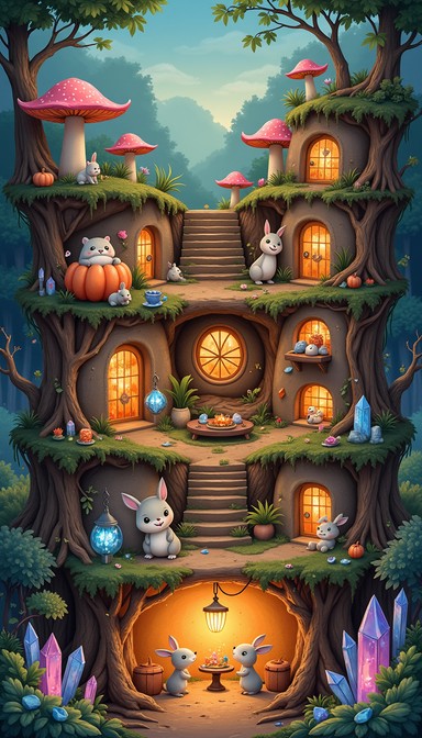 Free Magical Underground Homes Image - Underground, Magical, Whimsical ...