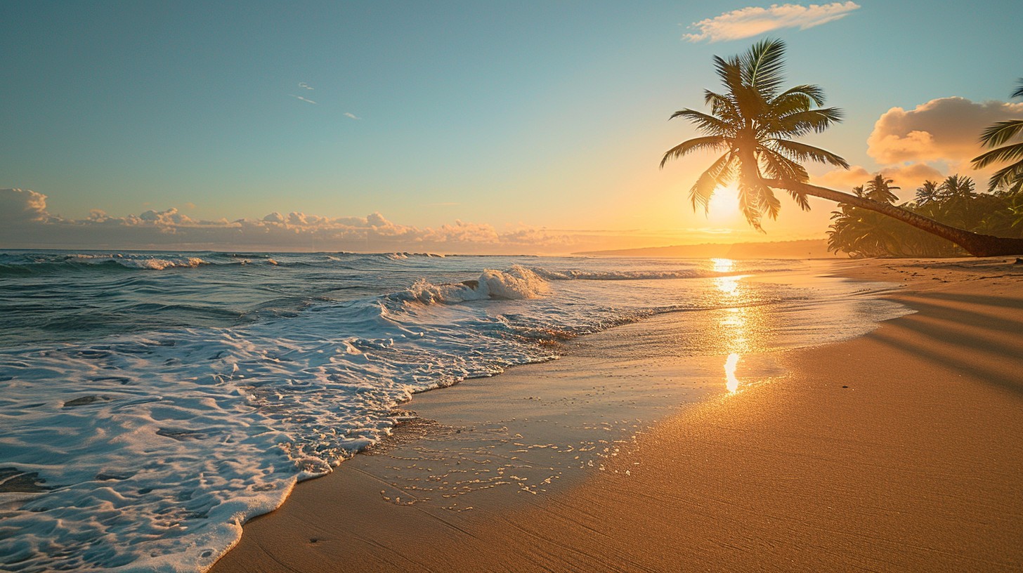 Free Sunset Beach Serenity Image - Sunrise, Beach, Ocean | Download at ...