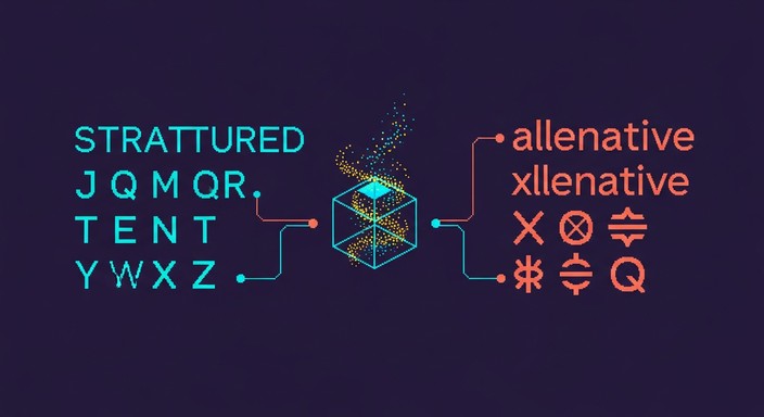 Horizontal pixel art flow shows magical transformation from organized ...