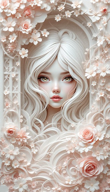Anime Paper Frame Free Paper Anime Girl Image - Papercraft, Sculpture, Anime | Download ...