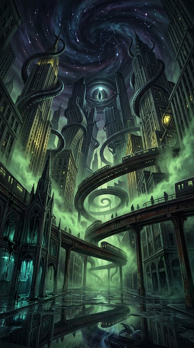 Free Cosmic Horror Map Image - Horror, Map, City | Download at StockCake