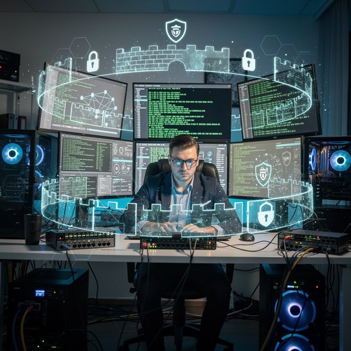 Free Cybersecurity Urban Landscape Image - Cybersecurity, Technology ...