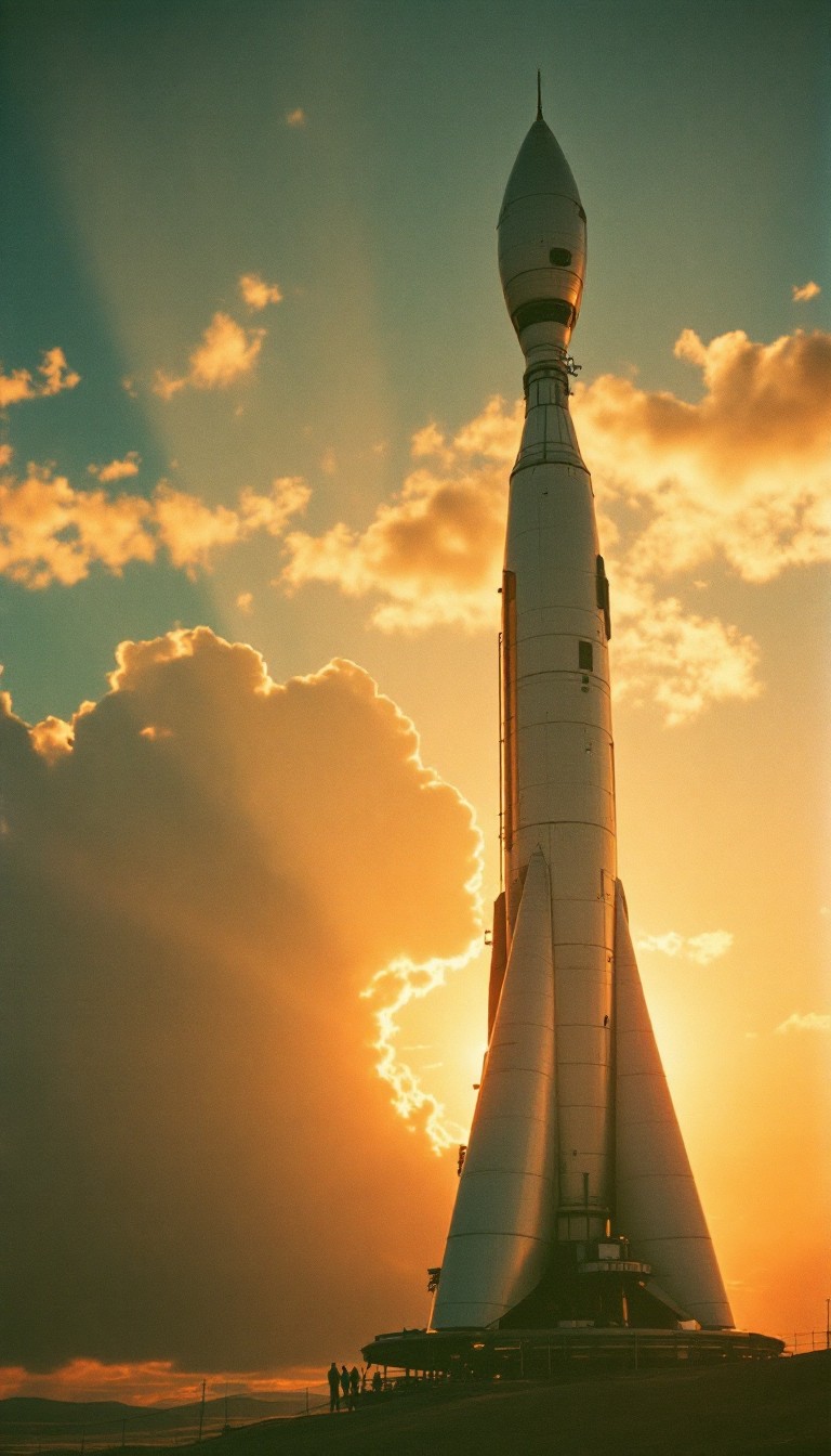Free Rocket Meets Sunset Image - Rocket, Sunset, Space | Download at ...
