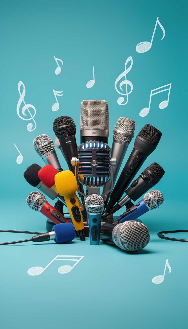 Microphone Funky Color Free Colorful Microphone Collection Image - Microphones, Music ...