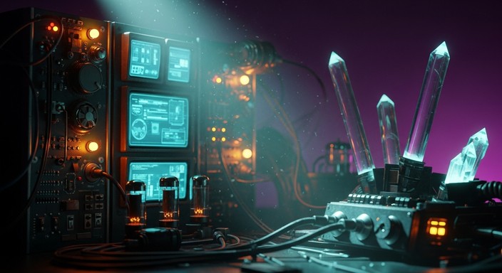 Free Cybernetic Crystal Interface Image | Download at StockCake