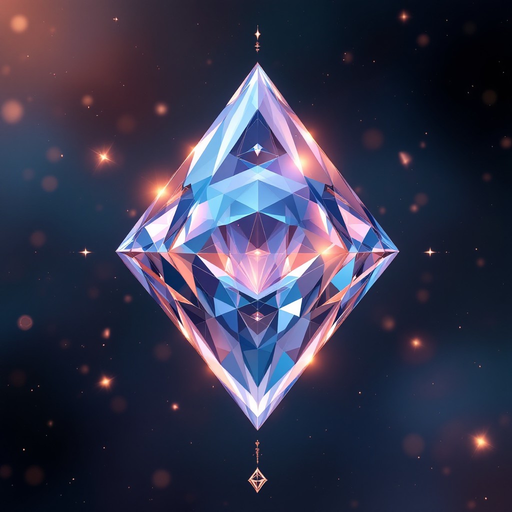 Free Celestial Crystal Diamond Image - Geometric, Crystal, Diamond ...