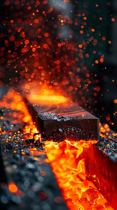 Download Fiery Metal Forge Image - Forge, Metal, Heat | StockCake