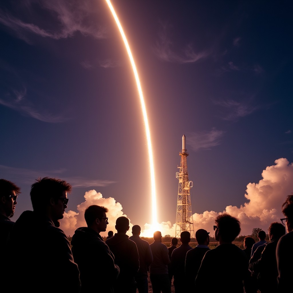 Download Launch Into Night Image - Rocket, Launch, Space | StockCake