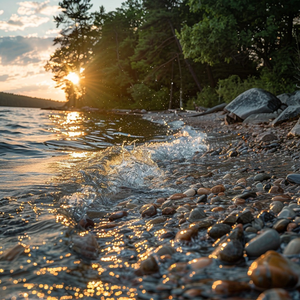 Free Sunset Lake View Image - Sunset, Lake, Nature | Download at StockCake