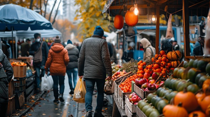 October Fall Market Free Autumn market day Image - Autumn, Market, Pumpkins | Download at ...