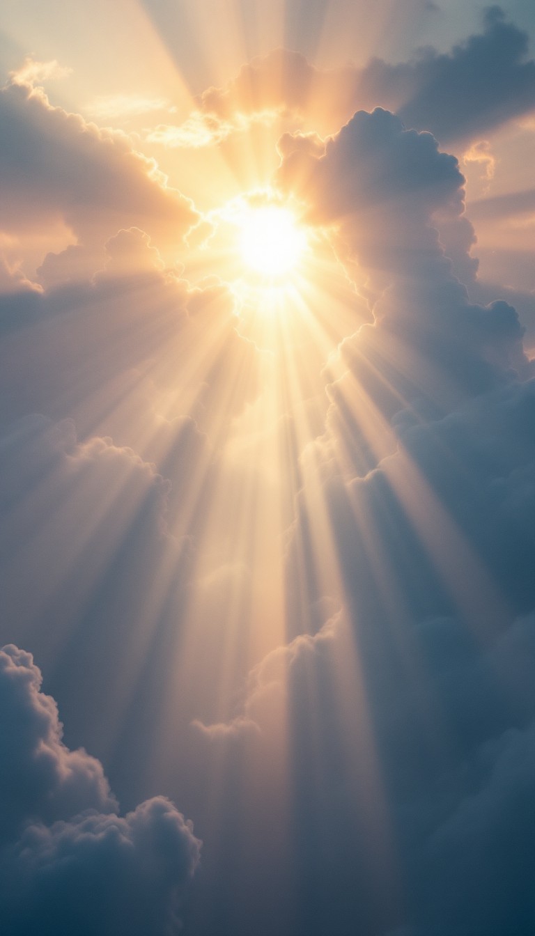 Free Heavenly Light Breaks Image - Sunbeams, Rays, Clouds | Download at ...