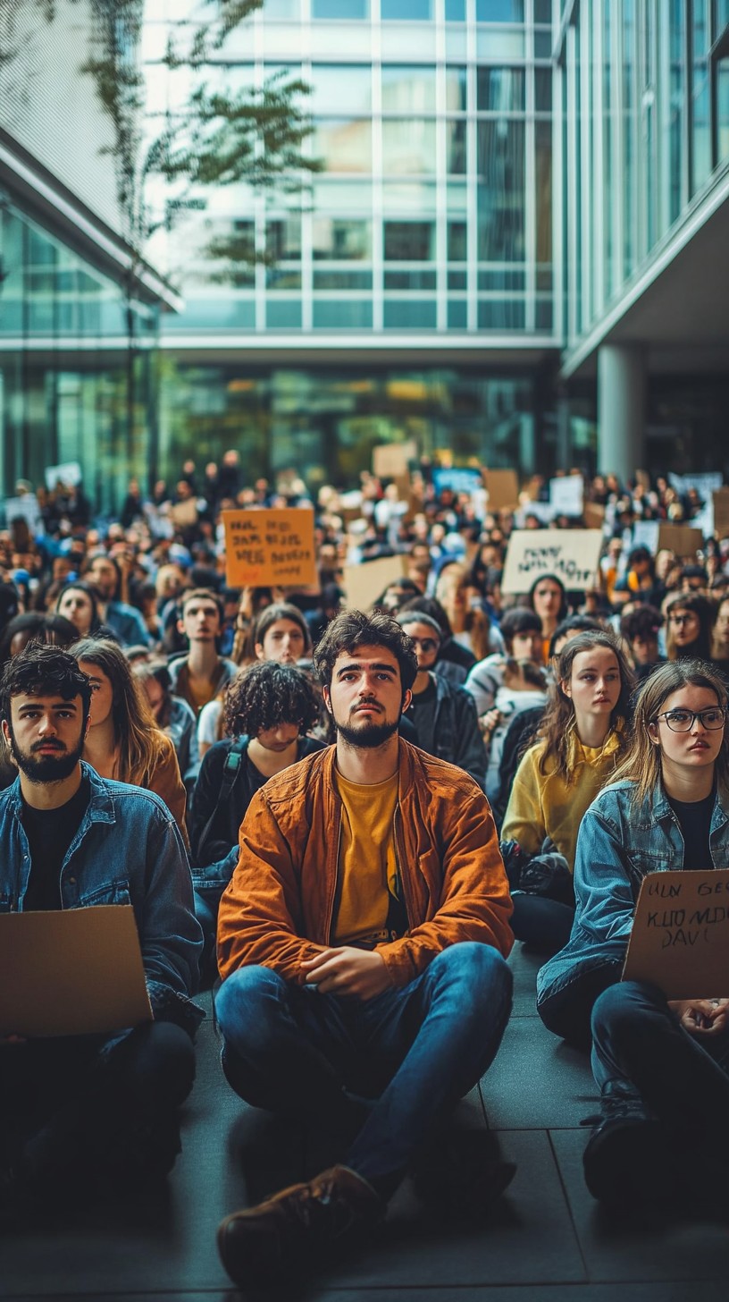 Sitting Inprotest Free Protesters Sitting Together Image - Protest, Activism ...