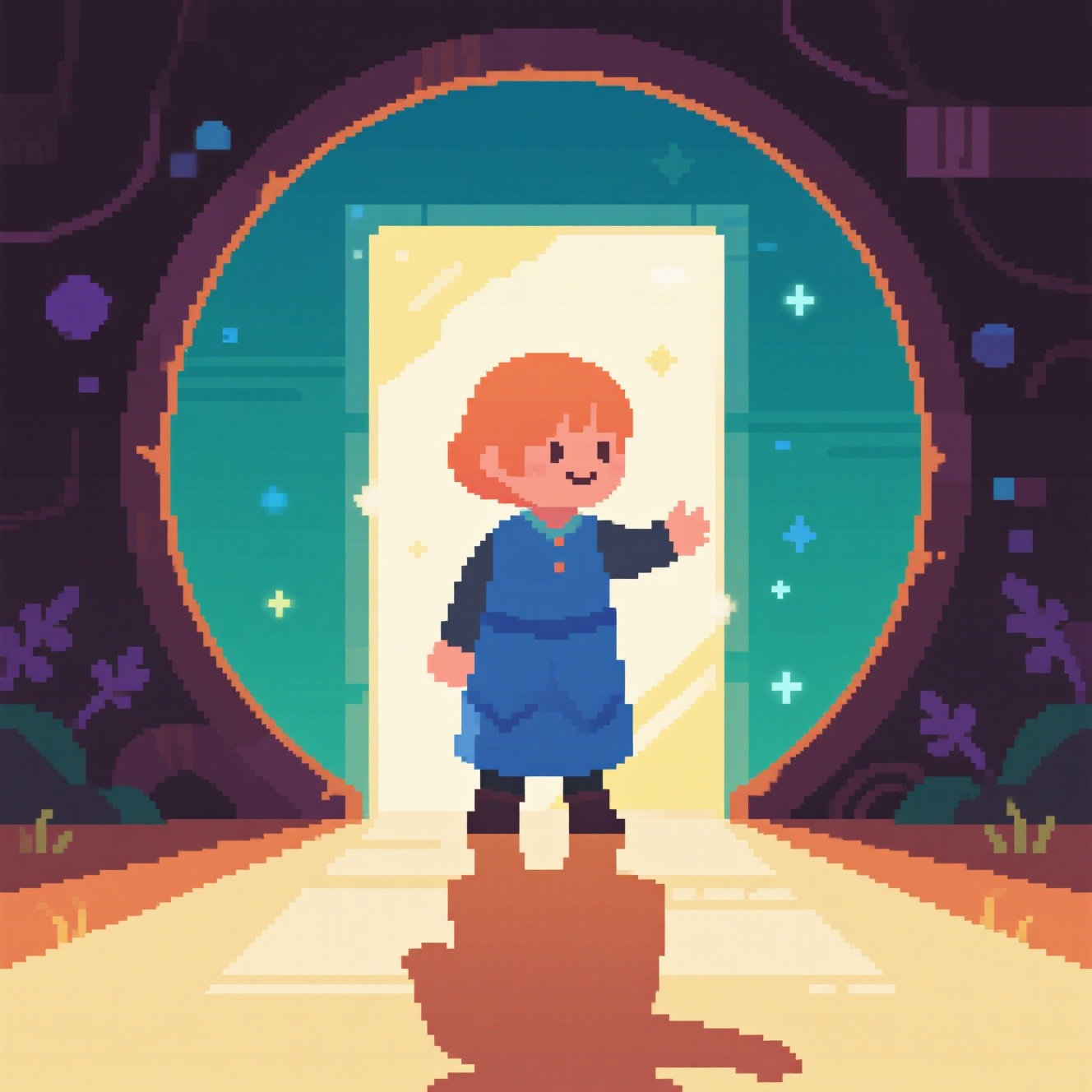 Free Friendly Pixel Guide Image - Pixel, Portal, Doorway | Download at ...