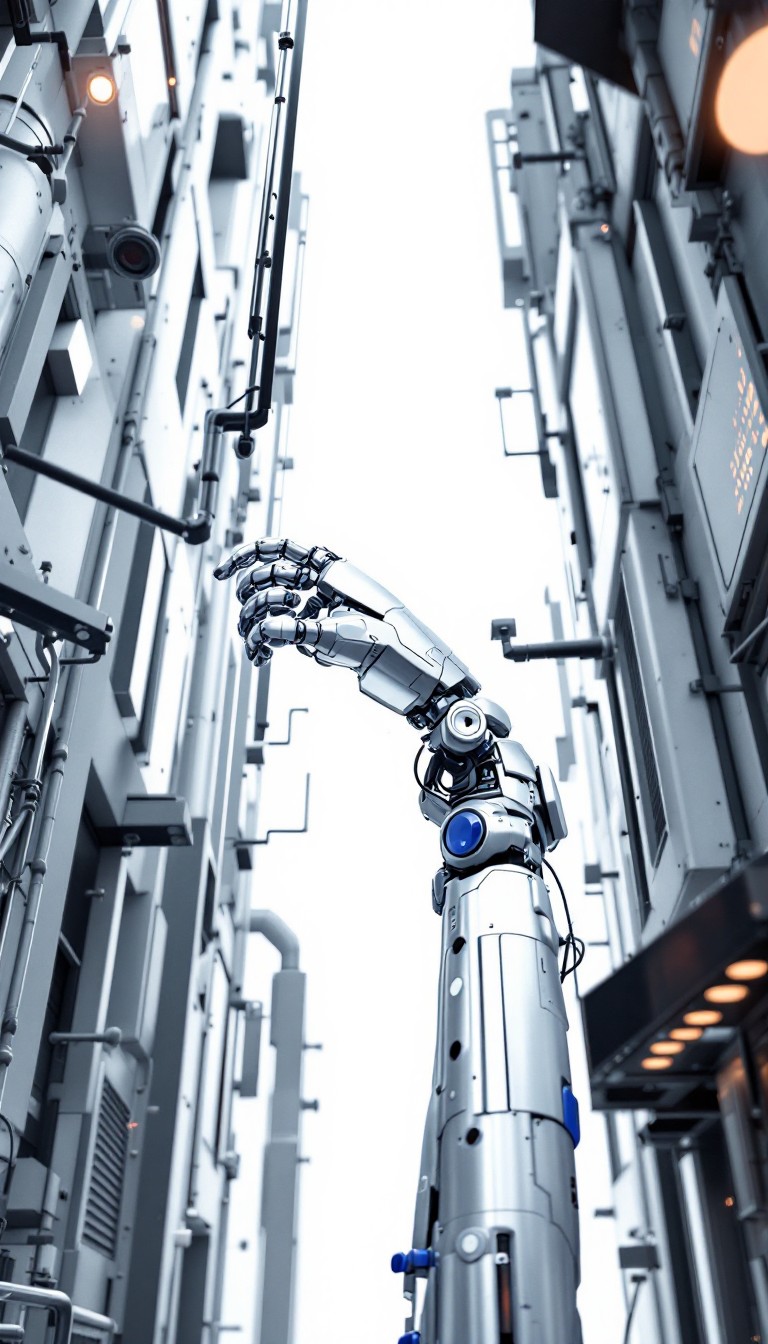 Free Reaching Robot Arm Image - Robotic, Industrial, Mechanical ...