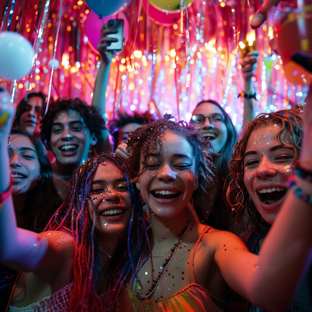 Free Vibrant Party Scene Image - Party, Celebration, Friends | Download ...