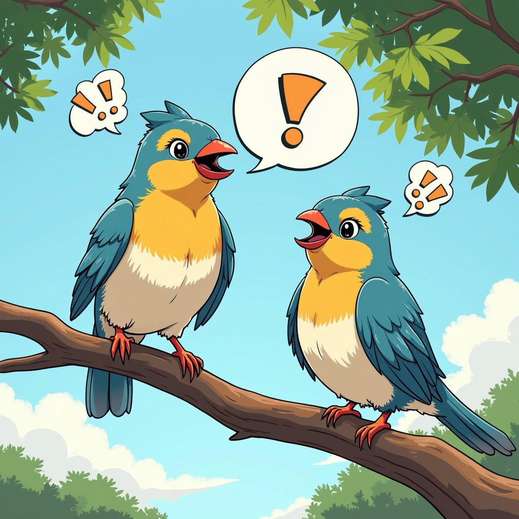 Free Chatting Bird Friends Image - Birds, Cartoon, Conversation ...