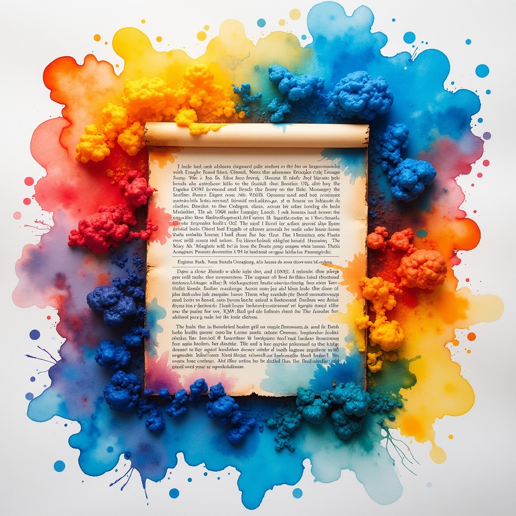 Chromacopia Writing Free Chromatic Text Radiance Image - Watercolor, Manuscript, Vibrant ...