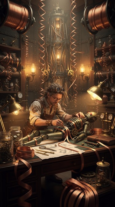 Free Steampunk Inventor Workshop Image - Steampunk, Inventor, Workshop ...