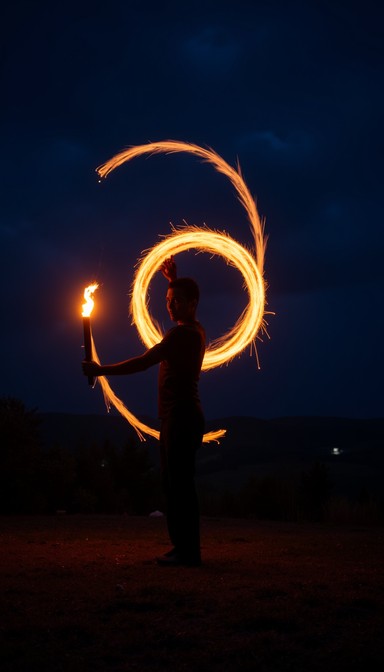 Free Fiery Performance Art Image - Fire, Performer, Night | Download at ...
