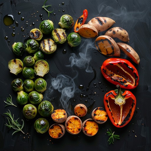 Vegetables Deep Color Free Roasted Vegetables Spiral Photo - Vegetables, Roasted, Grilled ...