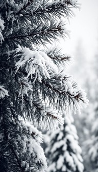 Free Snowy Pine Majesty Image - Pine, Snow, Winter | Download at StockCake