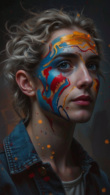 Download Colorful Identity Portrait Image - Portrait, Artistic ...