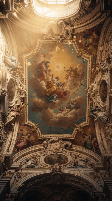Free Angelic Ceiling Art Image - Art, Fresco, Ceiling | Download at ...