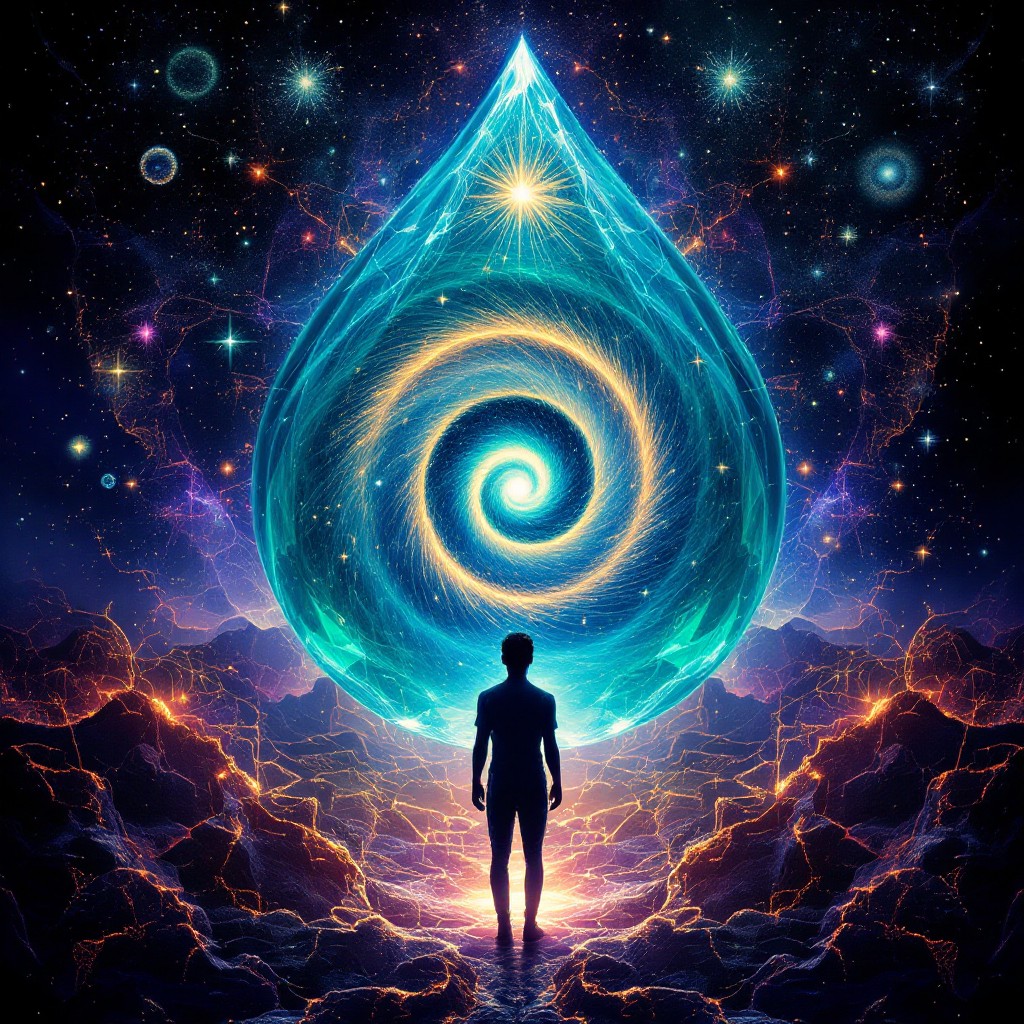 Free Universe Within Droplet Photo - Cosmic, Galaxy, Droplet | Download ...
