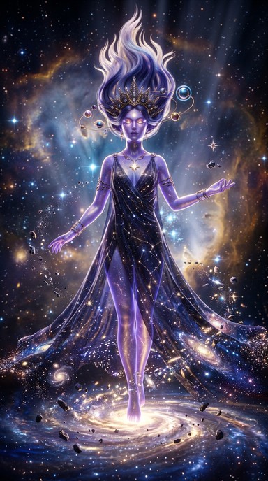 Free Celestial Goddess Rising Image - Goddess, Celestial, Cosmic ...