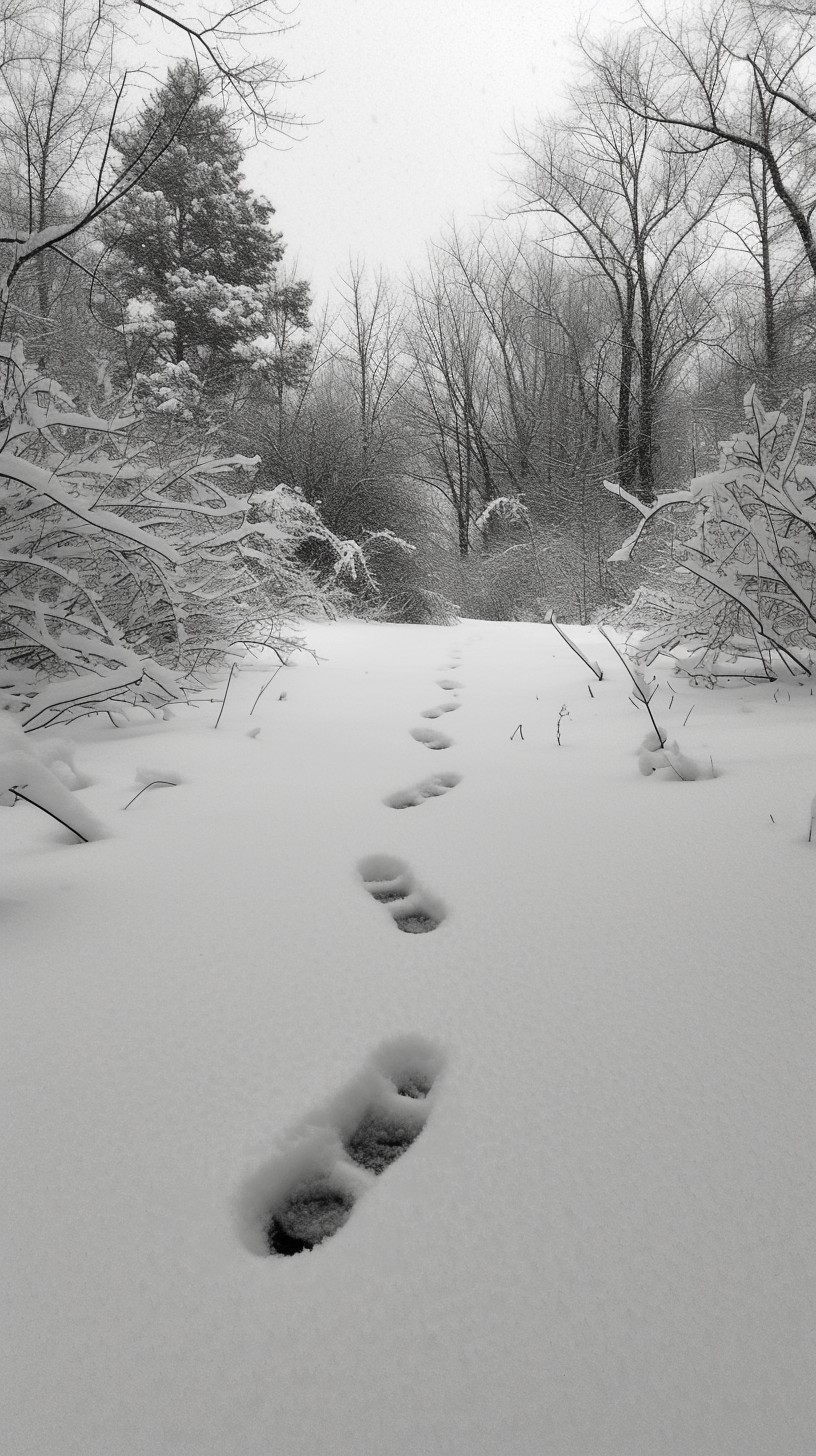 Steps In Snow Free Snowy Trail Steps Image - Snow, Footprints, Winter | Download at ...