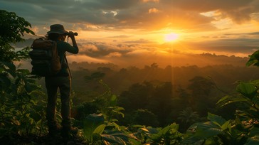 Free Sunset Nature Explorer Image - Explorer, Sunset, Binoculars ...
