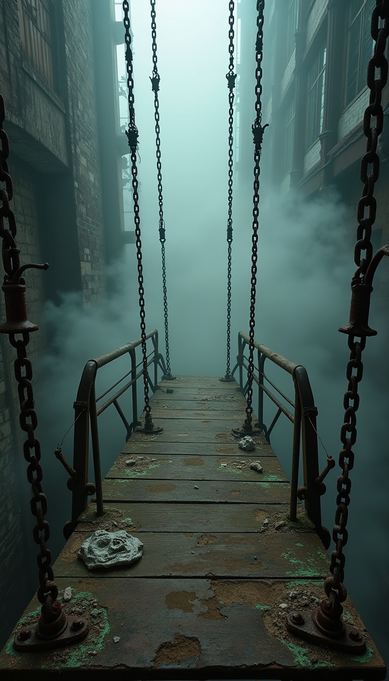 Bridge Abyss Free Suspended in Abyss Image - Bridge, Mist, Fog | Download at StockCake