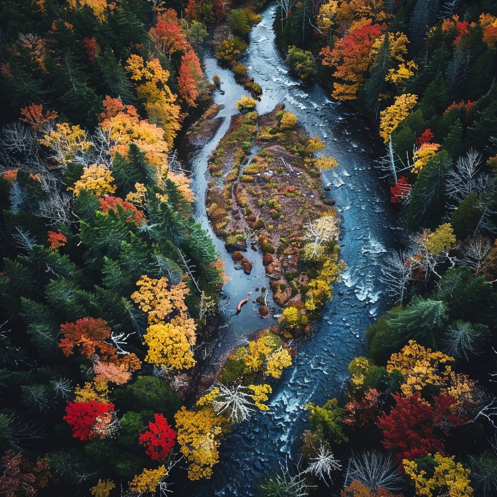 Free Autumn River Serenity Image - Autumn, River, Forest | Download at ...