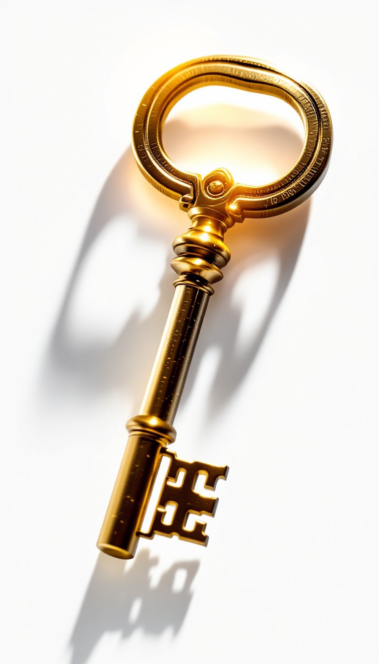 Free Golden Vintage Key Image - Key, Vintage, Brass | Download at StockCake