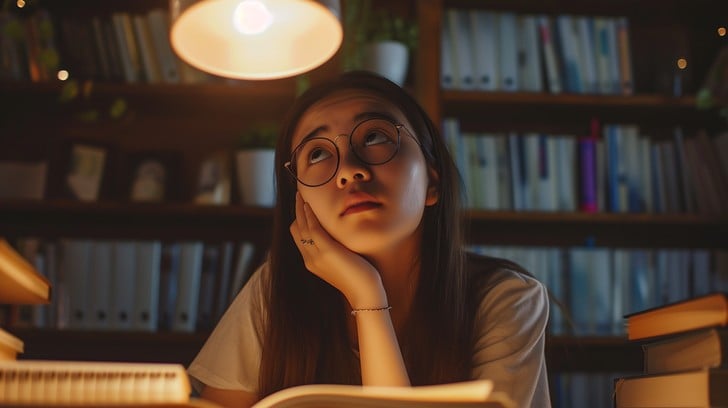 Free Dreamy Study Session Image - Student, Studying, Contemplation ...