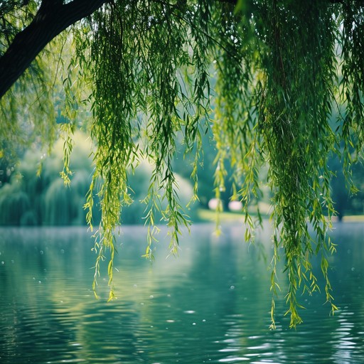 Free Tranquil Lake Scene Image - Willow, Lake, Tranquil | Download at ...