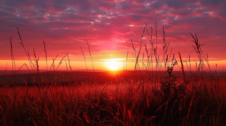 Free Sunset Silhouette Grass Image - Sunset, Sky, Grass | Download at ...