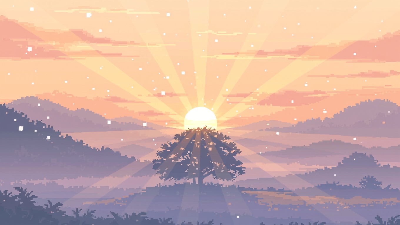 Free Misty Golden Sunrise Image - Pixel, Landscape, Sunrise | Download ...