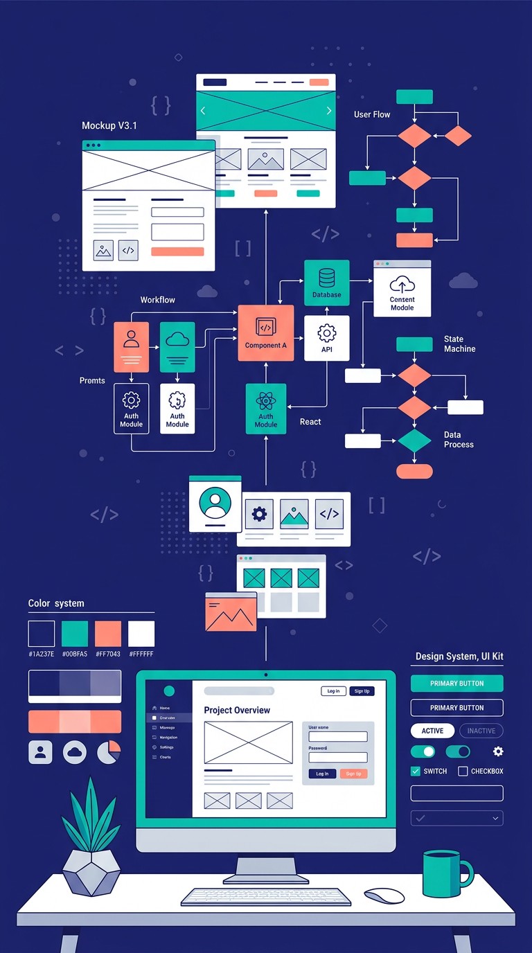 Free Design System Workspace Image - Design, Workspace, Illustration ...