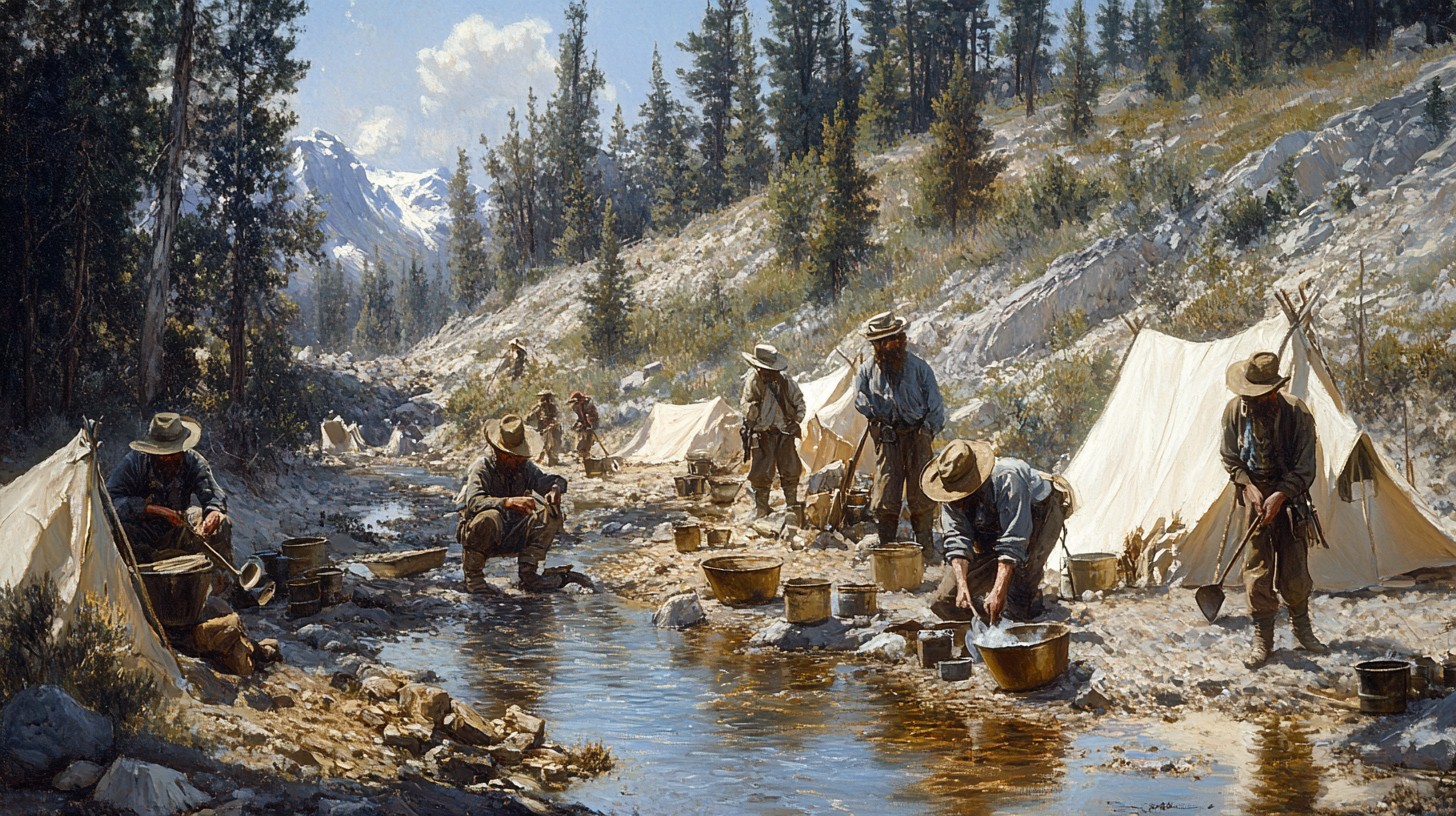 Free Gold Rush Scene Image - Gold, Rush, Men | Download at StockCake