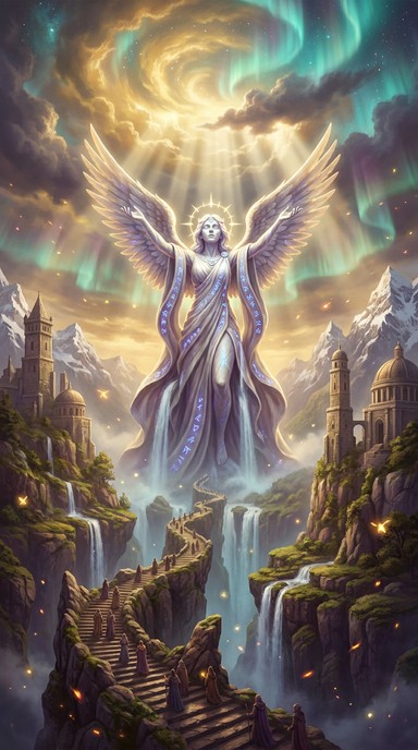 Free Sacred Angel Rising Image - Fantasy, Angel, Statue | Download at ...