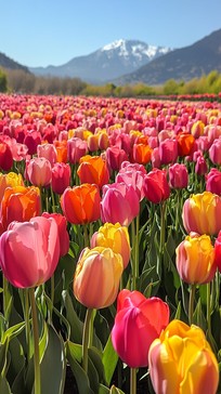 Free Vibrant Tulip Field Image - Tulips, Spring, Flowers | Download at ...