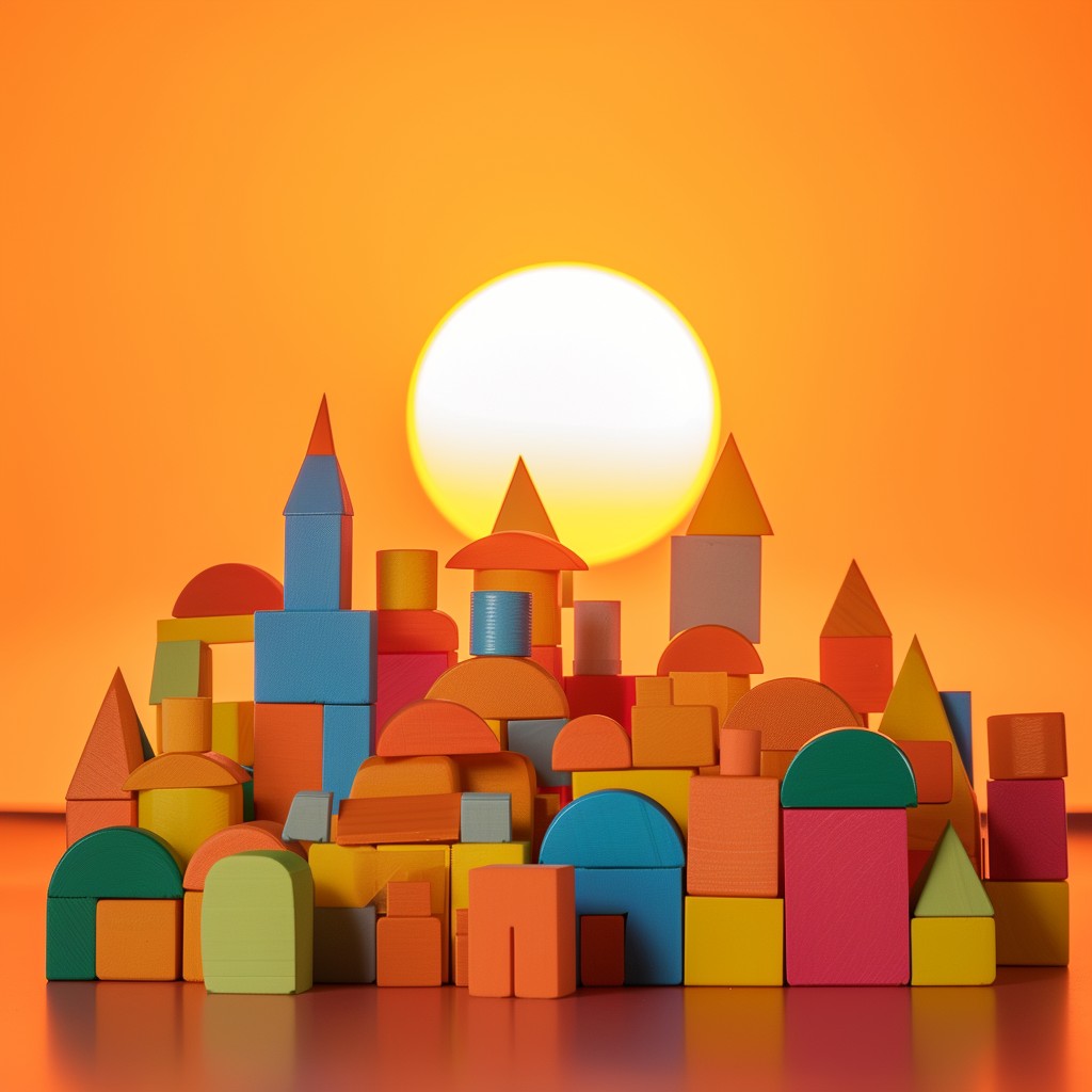 Free Colorful Blocks Sunset Photo - Colorful, Blocks, Sunset | Download ...