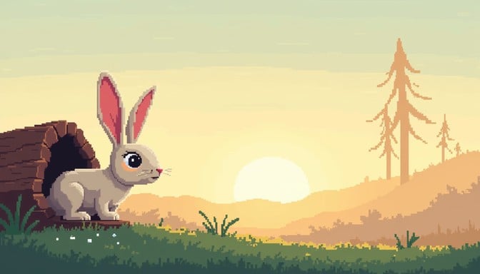 Free Curious dawn rabbit Image | Download at StockCake