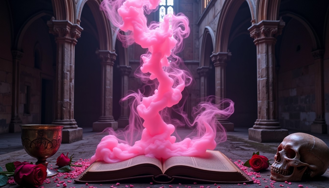 Grim Ritual Free Necromancer's Pink Ritual Image - Gothic, Occult, Grimoire ...