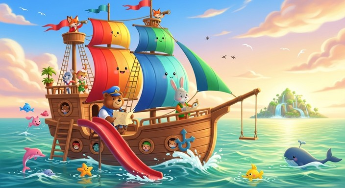 Free Rainbow Ship Adventure Image - Ship, Sailing, Rainbow | Download ...