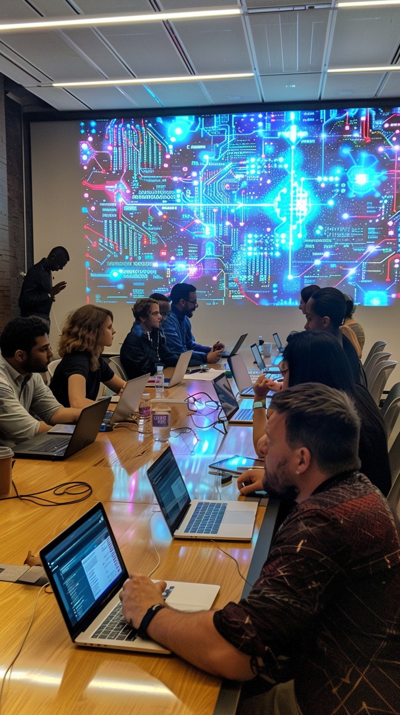 Free Tech Team Meeting Image - Technology, Meeting, Professionals ...